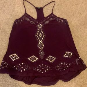 Express purple tank size small